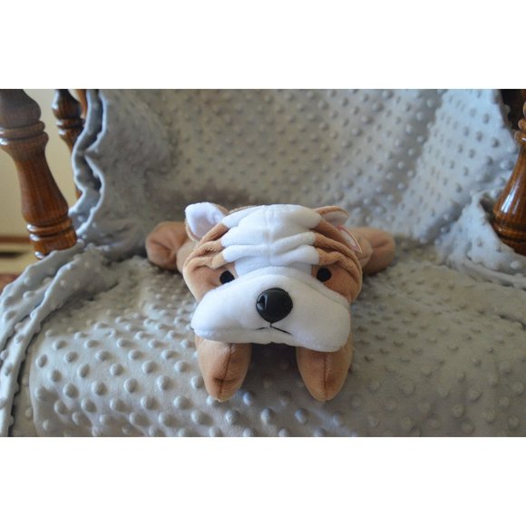 Ty Other - Sold Vintage Ty Pillow Pal Bruiser the wrinkle face dog w/ tags 1996 New.